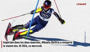 Mikaela Shiffrin est championne olympique du slalom, douze ans après son premier titre à Sotchi - Ski - Jeux Olympiques