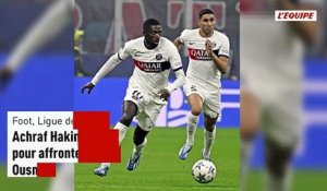 Achraf Hakimi dans le groupe du PSG pour affronter Monaco en Ligue des champions, Ousmane Dembélé absent - Foot - Ligue des champions - PSG