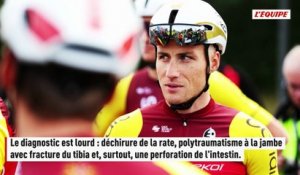« C'est comme si j'étais éventré » : Damien Touzé, gravement accidenté sur le Tour d'Oman - Cyclisme - Tour d'Oman