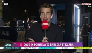 La compo du PSG pour affronter Monaco : Désiré Doué dans l'axe et Achraf Hakimi titulaire - Foot - Ligue des champions