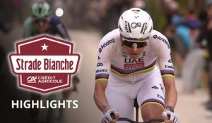 Strade Bianche 2026 - Résumé - Tadej Pogacar s'impose une quatrième fois en solitaire, Paul Seixas 2e
