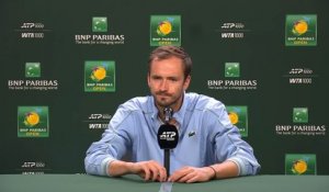 BNP Paribas Open 2026 - Daniil Medvedev : "Le voyage depuis Dubaï a été plus long et un peu plus stressant que d'habitude"