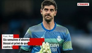 Six semaines d'absence pour Thibaut Courtois, blessé et privé de quarts de Ligue des champions contre le Bayern Munich - Foot - Real Madrid