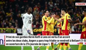 En l'absence du gardien titulaire Hervé Koffi, Oumar Pona n'a pas rassuré avec Angers face à Lens - Foot - Ligue 1 - Angers