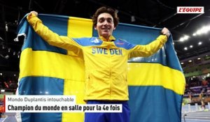 Encore intouchable, Armand Duplantis champion du monde en salle pour la quatrième fois - Athlé - Mondiaux indoor