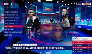 Le Real Madrid bat l'Atlético grâce à un doublé de Vinicius et reste au contact du Barça, Mbappé est entré en jeu - Foot - Liga