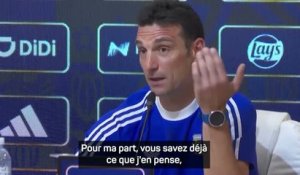 Argentine - Scaloni : "Je ferai tout mon possible pour que Messi soit à la Coupe du monde"