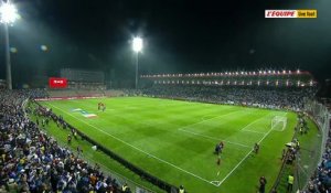 Novak Djokovic a célébré depuis le stade de Zenica la victoire de la Bosnie contre l'Italie - Foot - Qualif. Coupe du monde