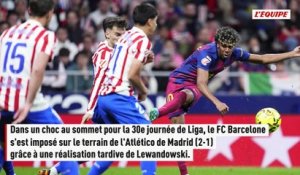 Le FC Barcelone arrache la victoire contre un Atlético de Madrid réduit à 10 - Foot - Liga