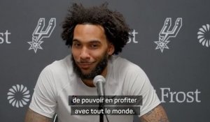 San Antonio Spurs - Champagnie sur son record : "Je me suis demandé si je l'avait vraiment fait"