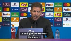Atlético - Simeone satisfait de l’efficacité de son équipe après la victoire contre le Barça