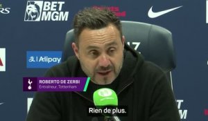 Tottenham - De Zerbi soutient Tel : "Un jeune talent, ça fait partie du jeu"
