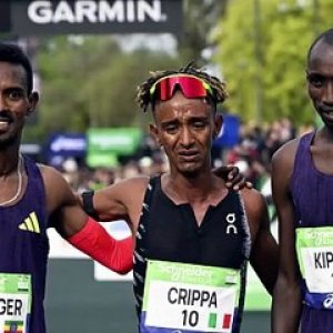 L'Italien Yemaneberhan Crippa remporte le Marathon de Paris, l'Éthiopienne Shure Demise bat le record chez les femmes - Athlé - Schneider Electric Marathon de Paris