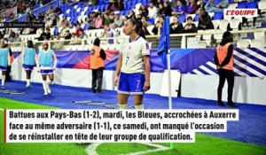Frustrées par les Pays-Bas, les Bleues ratent l'occasion de reprendre la tête de leur groupe de qualification - Foot - Qualif. Coupe du monde (F)