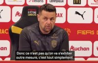 Lens - Sage avant la demi-finale : "Le meilleur moyen de perdre, c'est d'être inhibé"