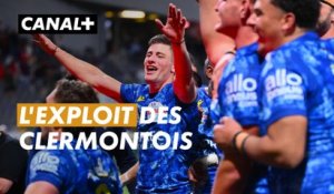 La joie de Clermont qui réalise l'exploit en s'imposant sur la pelouse de Toulouse