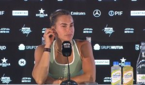 Mutua Madrid Open 2026 - Aryna Sabalenka sur le virus à Madrid : "On m’a dit d’éviter les tacos !"