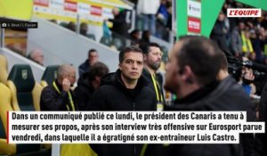 Waldemar Kita rétropédale au sujet de Luis Castro : « Il n'a jamais été dans mon intention de le dénigrer » - Foot - Ligue 1 - Nantes