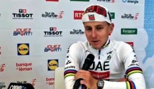 Tour de Romandie 2026 - Tadej Pogacar en conférence de presse après sa 3e victoire
