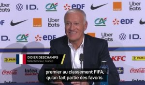 Bleus - Deschamps : "Il n'y a pas de souci de faire partie des équipes favorites”
