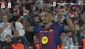 La Liga : Raphinha ouvre le score d'un coup franc direct !