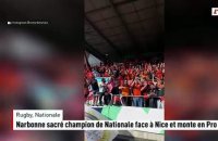 Narbonne sacré champion de Nationale face à Nice et monte en Pro D2 - Rugby - National