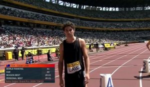 Jordan Anthony remporte le 200 m en 20''05 - Athlé - Continental Tour - Tokyo
