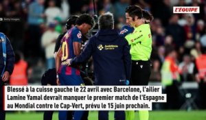 Lamine Yamal incertain pour les deux premiers matches de l'Espagne - Foot - Coupe du monde 2026