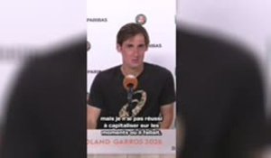 Roland-Garros - Royer malgré sa défaite face à Djokovic : "J'ai pris un kiff de dingue"