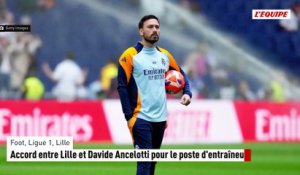 Accord entre Lille et Davide Ancelotti pour le poste d'entraîneur - Foot - Ligue 1 - Lille