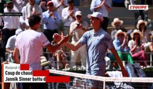 Coup de chaud sur Roland-Garros : Jannik Sinner battu dès le 2e tour par Juan Manuel Cerundolo - Roland-Garros (H)