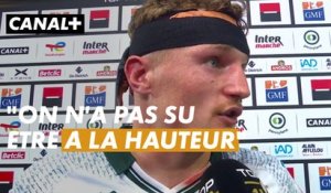 La réaction d'Émilien Gailleton après la défaite de Pau face à Montpellier