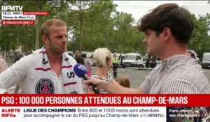 Victoire du PSG: les supporters impatients attendent les joueurs sur le Champ-de-Mars