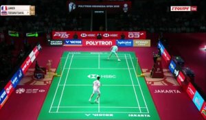 Le replay du quart de finale d'Alex Lanier - Badminton - Open d'Indonésie