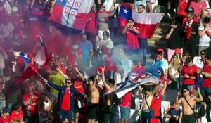 L'hymne du Chili interrompu par celui du Portugal avant leur match de préparation à la Coupe du monde - Foot - Amical