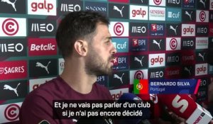 Portugal - Bernardo Silva sur son avenir : “Le jour où je déciderai, vous le saurez”