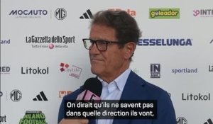 Milan - Capello clash les dirigeants : “On dirait qu’ils ne savent pas ce qu’ils doivent faire”