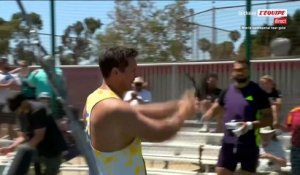 Yann Chaussinand fait tomber le record de France du lancer de marteau et signe la meilleure performance mondiale de l'année - Athlé - Meeting de Los Angeles