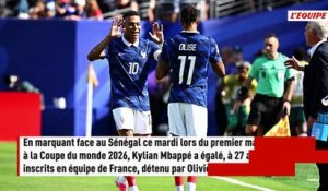 Kylian Mbappé égale Olivier Giroud et devient co-meilleur buteur de l'histoire de l'équipe de France - Foot - Coupe du monde