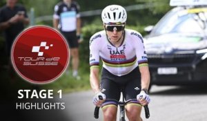 Tour de Suisse 2026 - Étape 1 Résumé - Le numéro de Tadej Pogacar sur la 1ère étape ! 70 km en solitaire