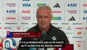 Nouvelle-Zélande - Bazeley encense Mohamed Salah