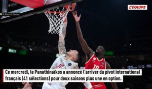 Le pivot international français Moustapha Fall passe de l'Olympiakos au Panathinaïkos - Basket