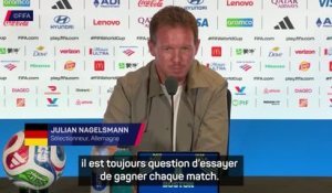 Allemagne - Nagelsmann veut tout gagner : “Si on perd, tout est m*******”
