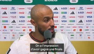Maroc - Mazraoui : "On a l’impression d’avoir gagné une finale"