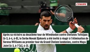 Novak Djokovic défend Serena Williams après son élimination au premier tour de Wimbledon : « Les gens devraient se calmer, profitons simplement de son génie » - Tennis - Wimbledon