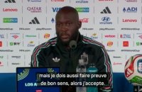 Belgique - Lukaku : "Je dois aussi faire preuve de bon sens alors j’accepte"
