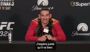UFC 329 - Holloway raconte l’arrêt du match contre McGregor et lui souhaite un prompt rétablissement