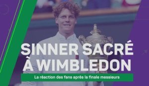 Wimbledon - Les fans réagissent au triomphe de Sinner : "Il est tout simplement trop fort"