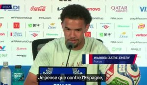 Bleus - Zaïre-Emery : "Mbappé n'aura pas envie de perdre contre l'Espagne"
