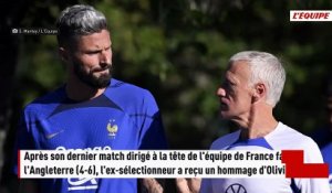 Olivier Giroud rend hommage à Didier Deschamps après son départ : « Ce que vous avez construit restera pour toujours dans l'histoire de l'équipe de France » - Foot - Coupe du monde 2026 - Bleus